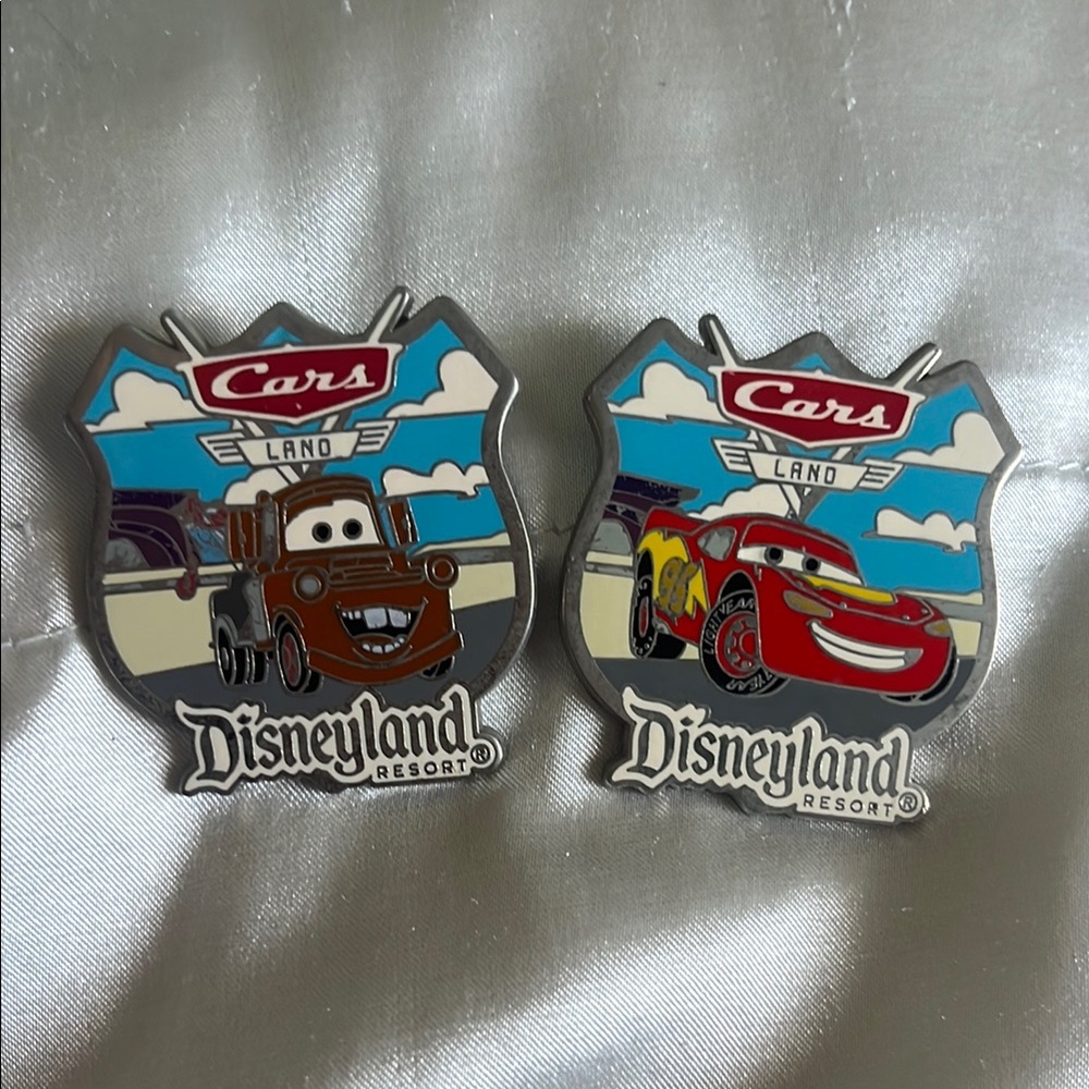 Disney pins from Cars Disneyland resort
